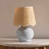 Tocae Blue Solid Ceramic Table Lamp - Ornate Home
