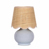 Tocae Blue Solid Ceramic Table Lamp - Ornate Home