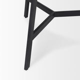 Todd Dark Brown Wood with Metal Legs Side Table - Ornate Home