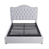 Toddrick Gray California King Platform Bed with Storage Drawers - Ornate Home