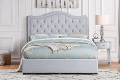 Toddrick Gray California King Platform Bed with Storage Drawers - Ornate Home
