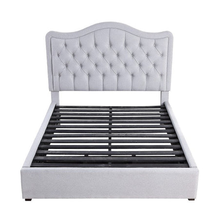 Toddrick Gray California King Platform Bed with Storage Drawers - Ornate Home