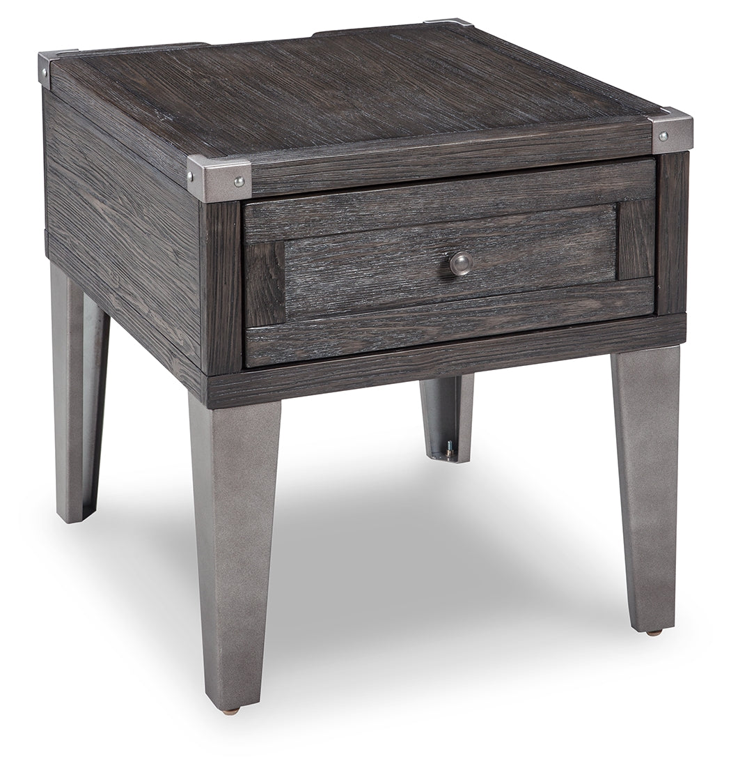 Todoe Dark Gray Coffee Table and 2 End Tables (Online Special Price) - Ornate Home