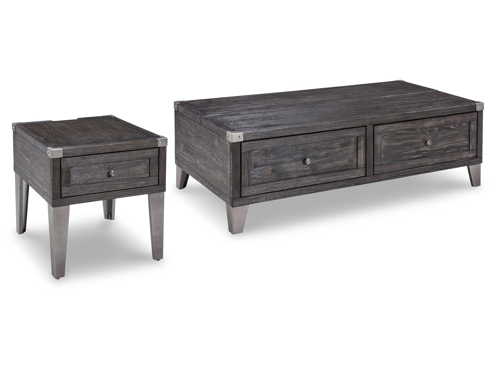 Todoe Dark Gray Coffee Table and End Table (Online Special Price) - Ornate Home