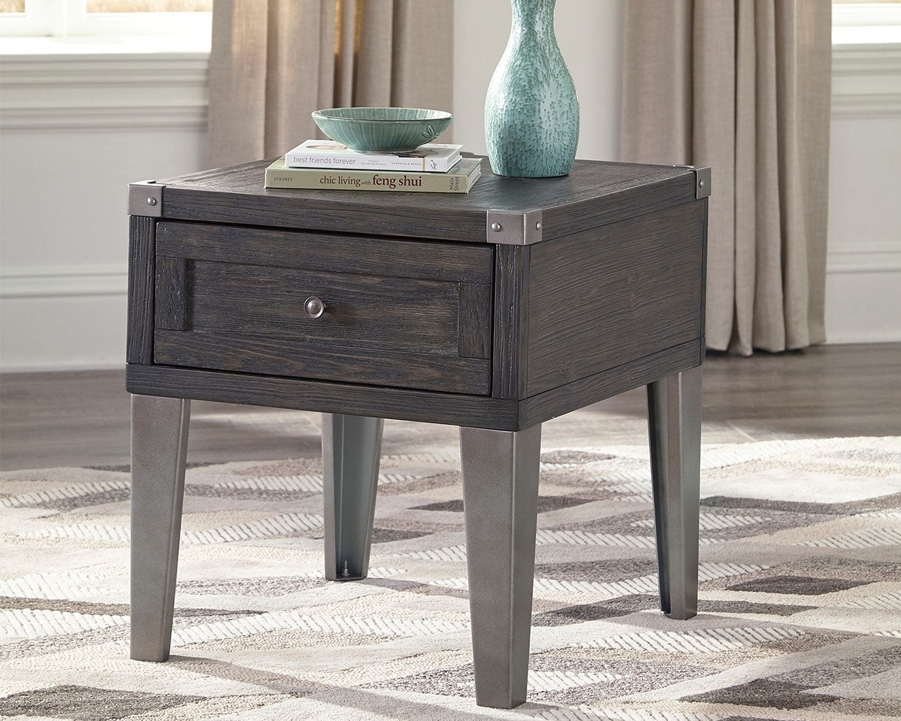Todoe Dark Gray Coffee Table and End Table (Online Special Price) - Ornate Home