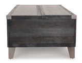 Todoe Dark Gray Lift Top Coffee Table (Online Special Price) - Ornate Home