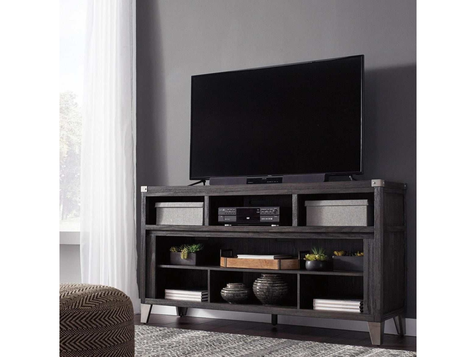 Todoe Gray 65" TV Stand (Online Special Price) - Ornate Home