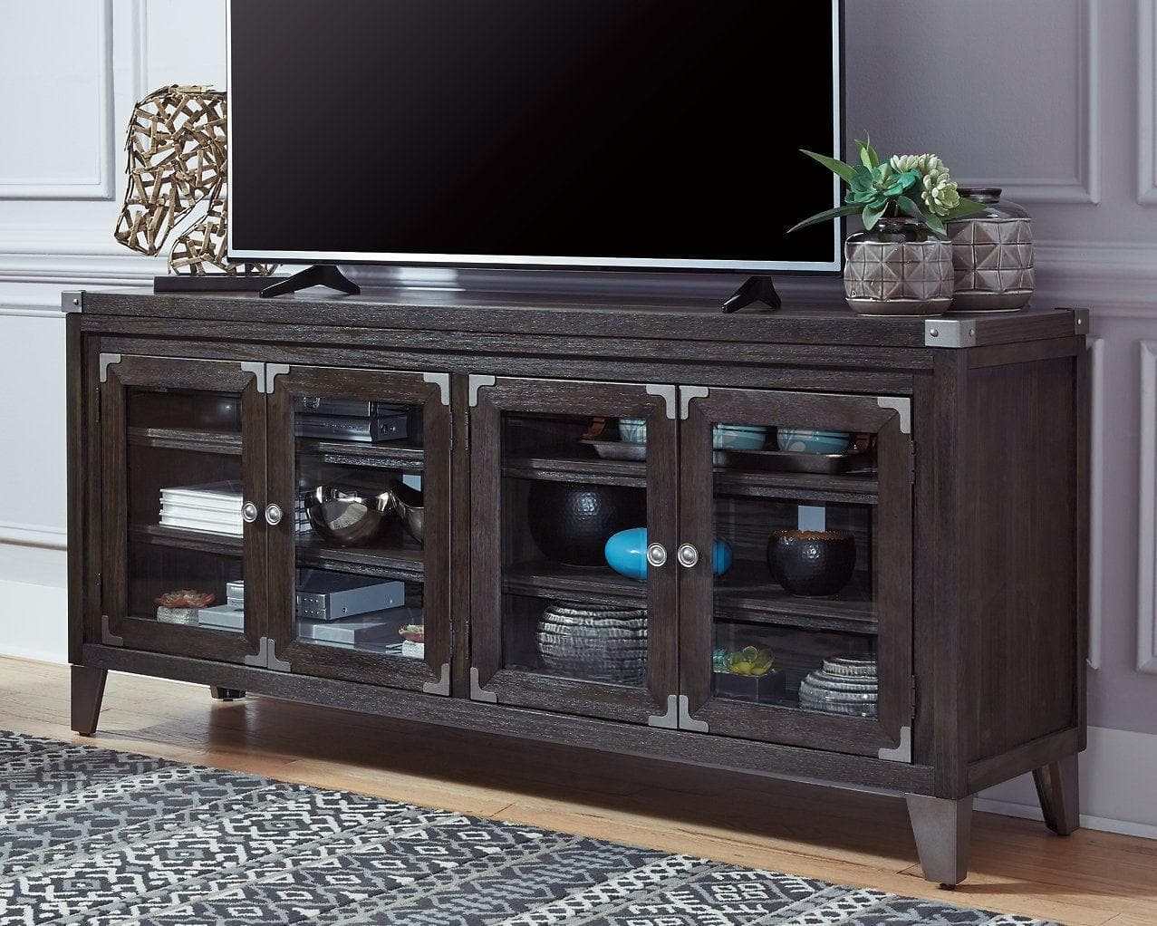 Todoe Gray 70" Extra Large TV Stand (Online Special Price) - Ornate Home