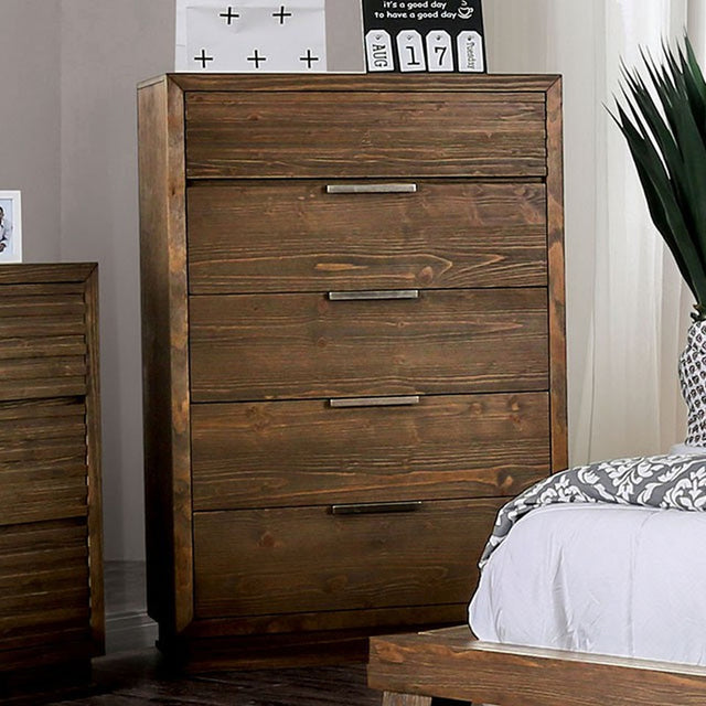Tolna Walnut Chest - Ornate Home