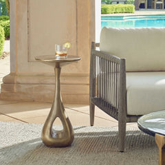 Tolstoy Brass Indoor-Outdoor Accent Table - Ornate Home