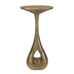 Tolstoy Brass Indoor-Outdoor Accent Table - Ornate Home