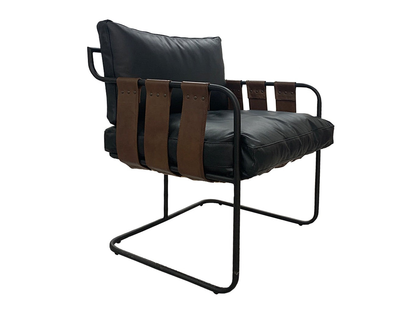 Toluca Black Accent Chair - Ornate Home