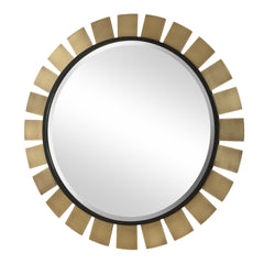 Toluca Brass Round Mirror - Ornate Home