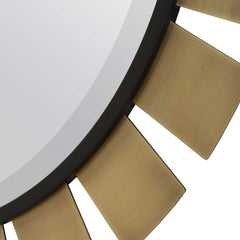 Toluca Brass Round Mirror - Ornate Home