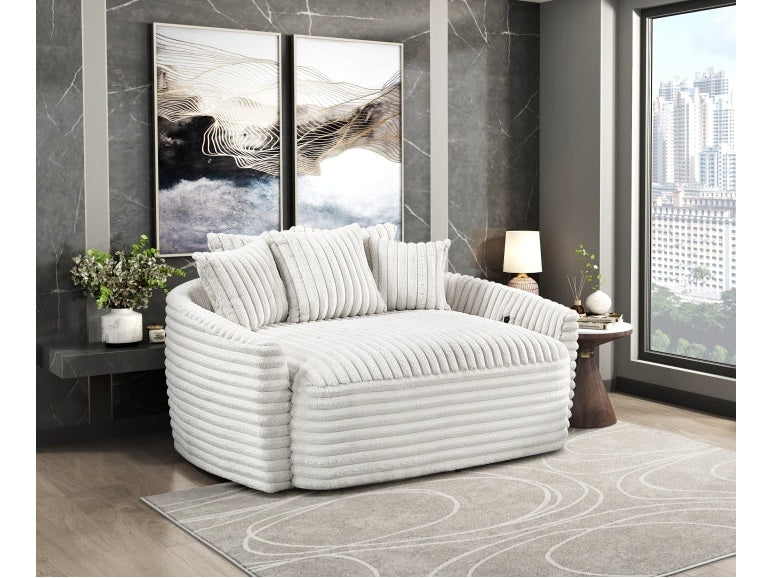 Tomball Beige Oversized Chaise Lounge - Ornate Home