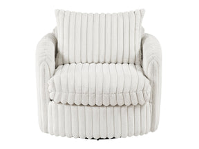 Tomball Beige Swivel Chair - Ornate Home