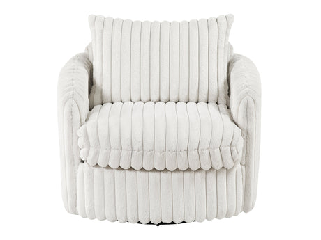 Tomball Beige Swivel Chair - Ornate Home