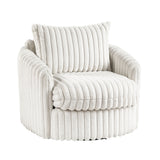 Tomball Beige Swivel Chair - Ornate Home