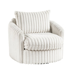 Tomball Beige Swivel Chair - Ornate Home