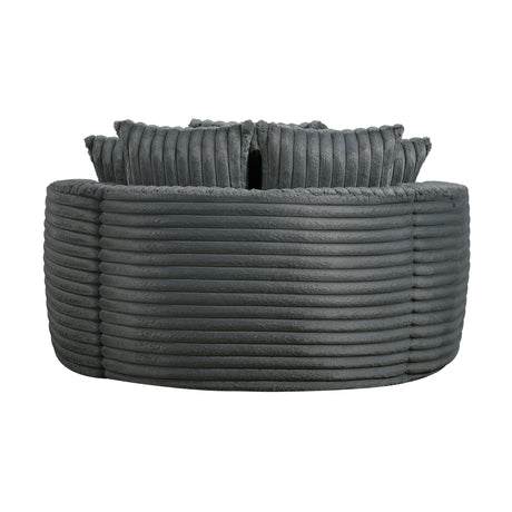 Tomball Dark Gray Oversized Chaise Lounge - Ornate Home