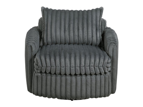 Tomball Dark Gray Swivel Chair - Ornate Home