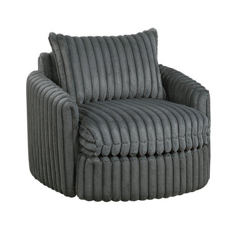 Tomball Dark Gray Swivel Chair - Ornate Home