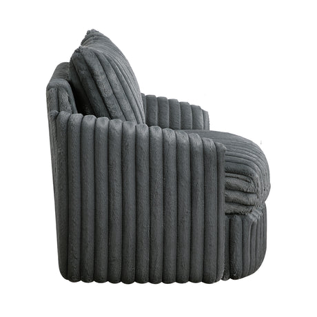 Tomball Dark Gray Swivel Chair - Ornate Home