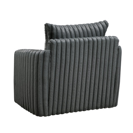 Tomball Dark Gray Swivel Chair - Ornate Home