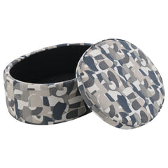 Tomkins Indigo Storage Ottoman - Ornate Home