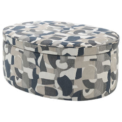 Tomkins Indigo Storage Ottoman - Ornate Home
