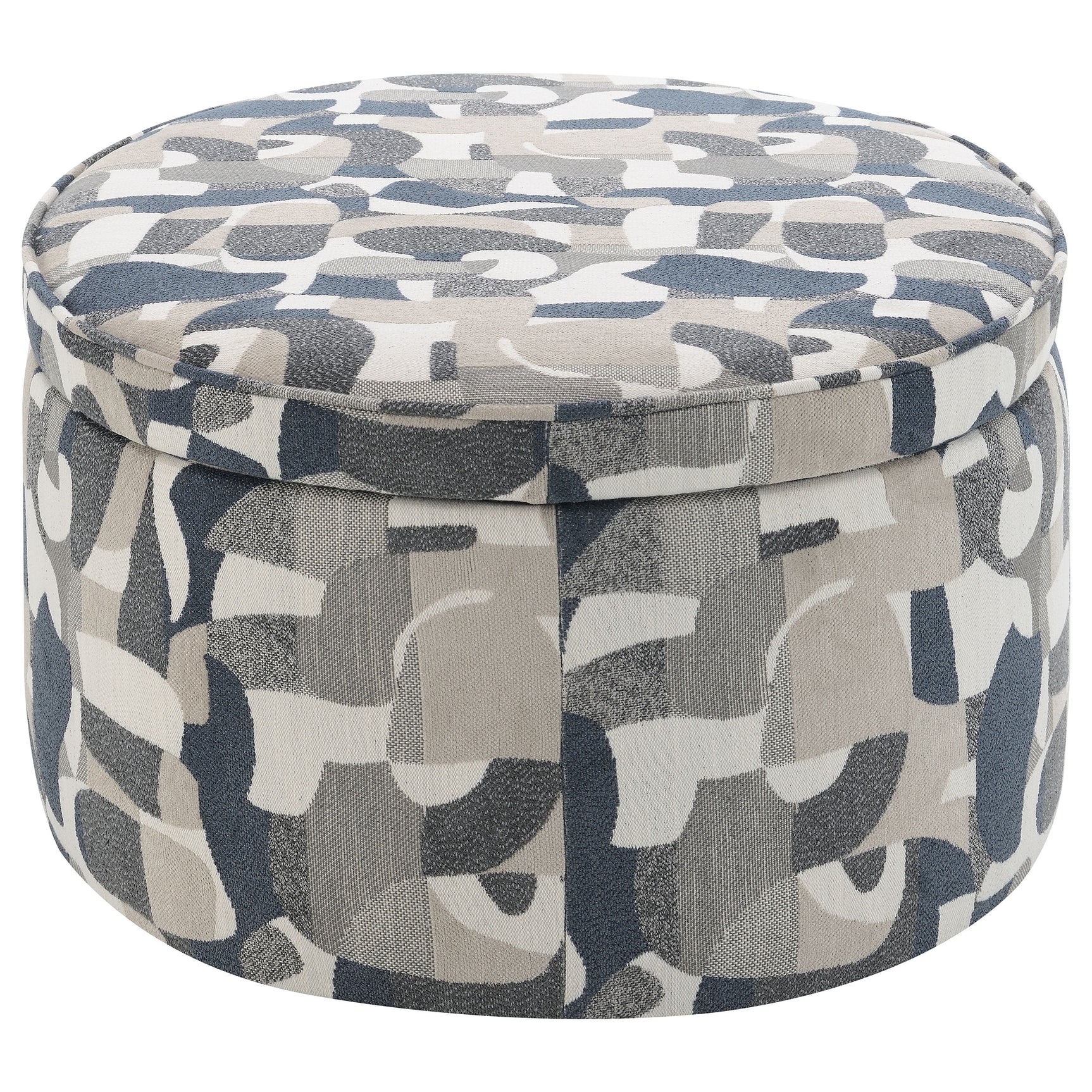 Tomkins Indigo Storage Ottoman - Ornate Home