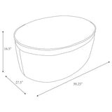 Tomkins Indigo Storage Ottoman - Ornate Home