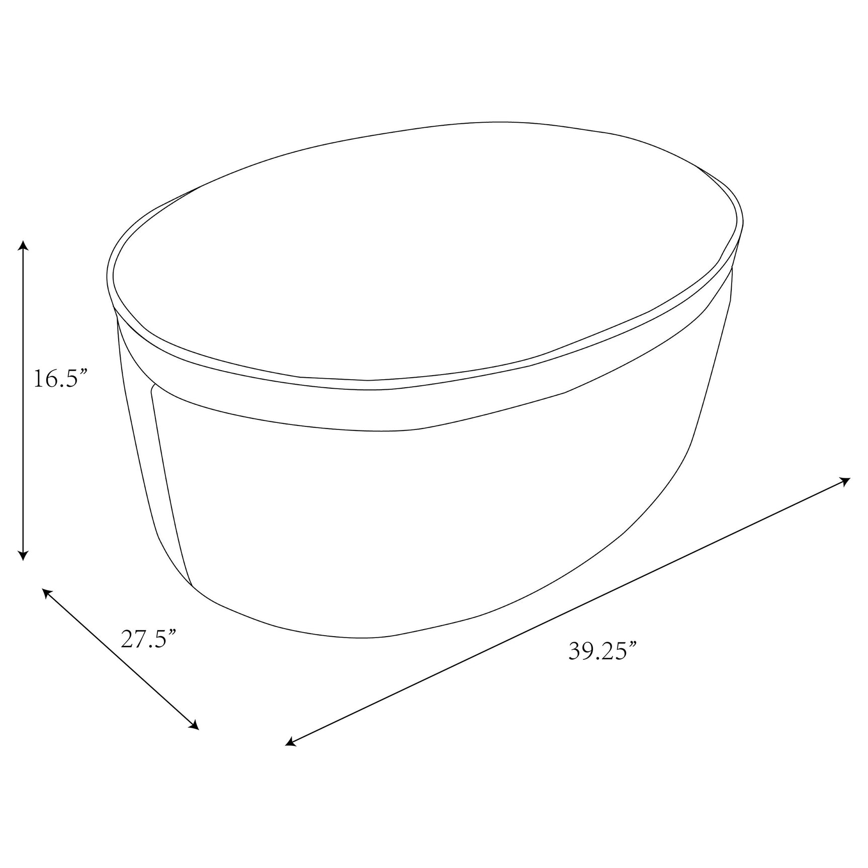 Tomkins Indigo Storage Ottoman - Ornate Home