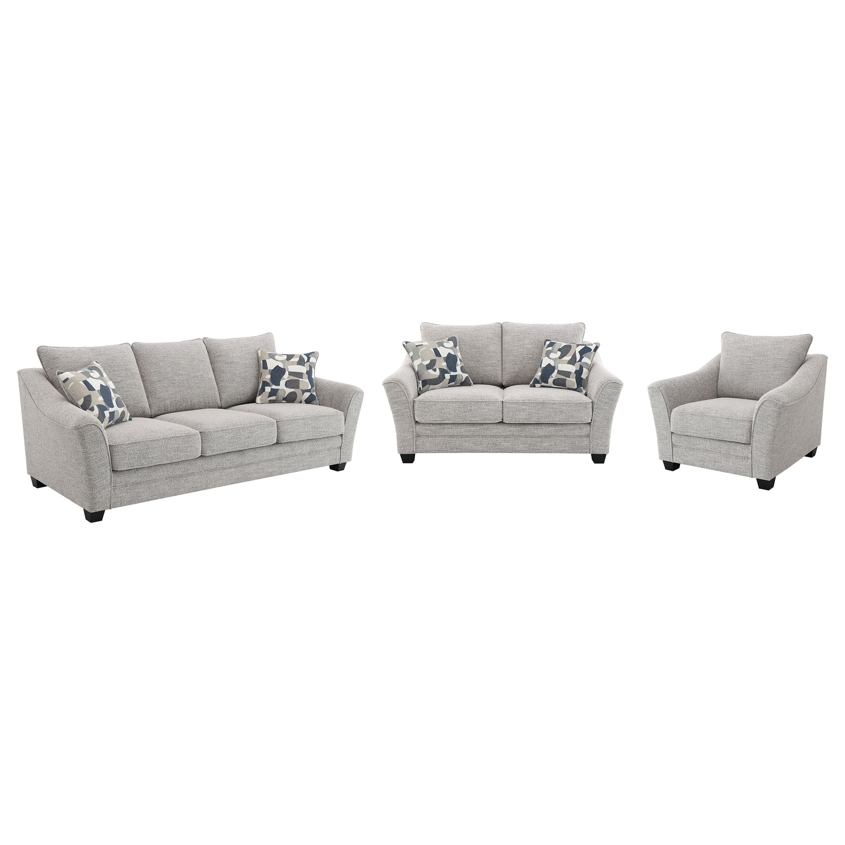 Tomkins Light Grey Living Room Set - Ornate Home
