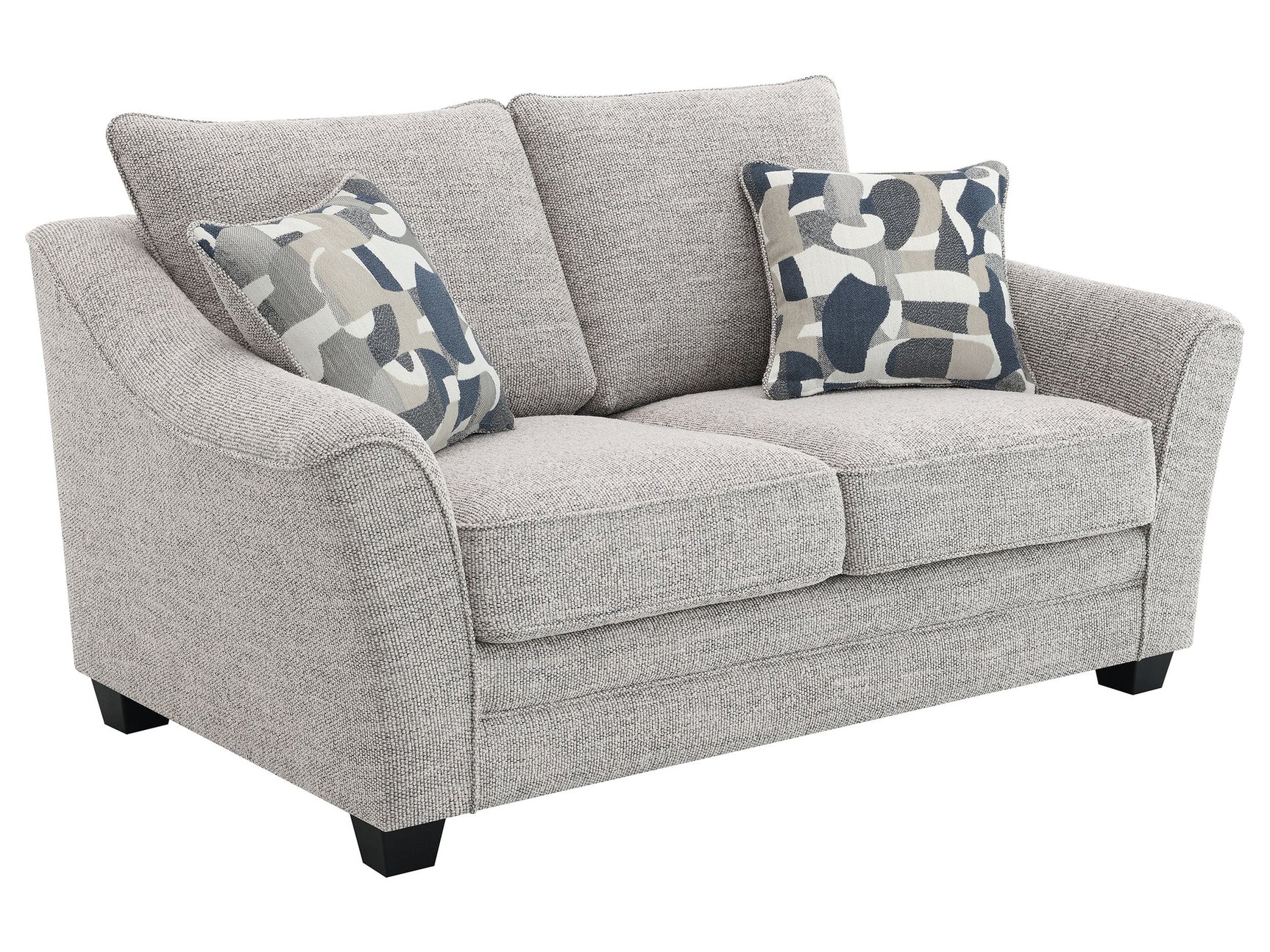Tomkins Light Grey Loveseat - Ornate Home