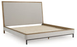 Tomtyn Light Brown California King Upholstered Bed (Online Special Price) - Ornate Home