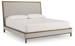 Tomtyn Light Brown California King Upholstered Bed - Ornate Home