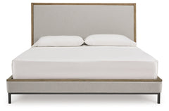 Tomtyn Light Brown California King Upholstered Bed - Ornate Home