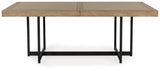 Tomtyn Light Brown Extension Dining Table and 6 Chairs (Online Special Price) - Ornate Home