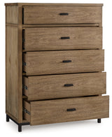 Tomtyn Light Brown Five Drawer Chest (Online Special Price) - Ornate Home