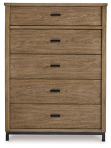 Tomtyn Light Brown Five Drawer Chest (Online Special Price) - Ornate Home