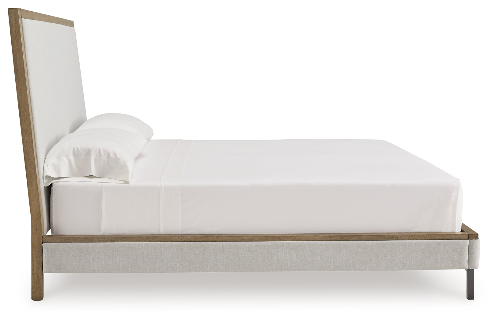 Tomtyn Light Brown King Upholstered Bed (Online Special Price) - Ornate Home