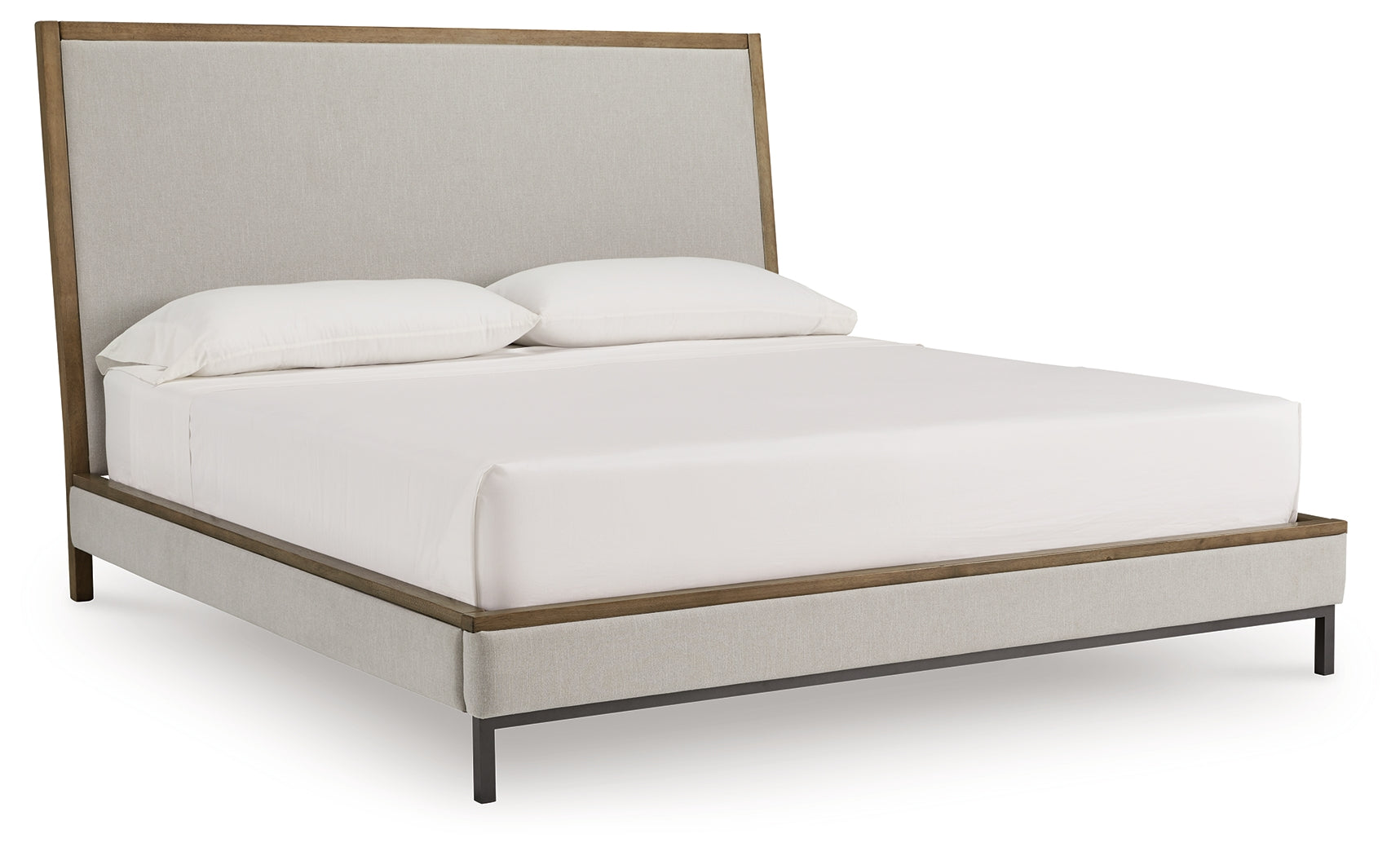 Tomtyn Light Brown Queen Upholstered Bed (Online Special Price) - Ornate Home