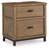 Tomtyn Light Brown Two Drawer Nightstand (Online Special Price) - Ornate Home