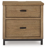 Tomtyn Light Brown Two Drawer Nightstand (Online Special Price) - Ornate Home