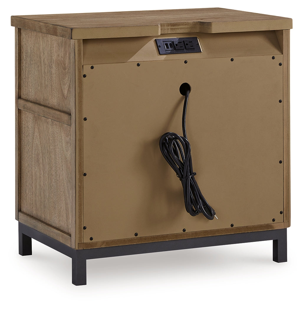 Tomtyn Light Brown Two Drawer Nightstand (Online Special Price) - Ornate Home