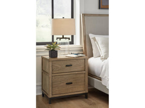 Tomtyn Light Brown Two Drawer Nightstand - Ornate Home