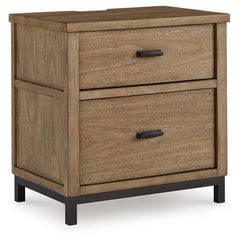 Tomtyn Light Brown Two Drawer Nightstand - Ornate Home