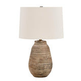 Tonachio Brown Etched Urn Table Lamp - Ornate Home