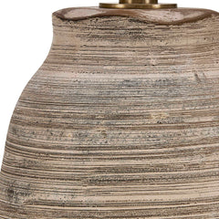 Tonachio Brown Etched Urn Table Lamp - Ornate Home